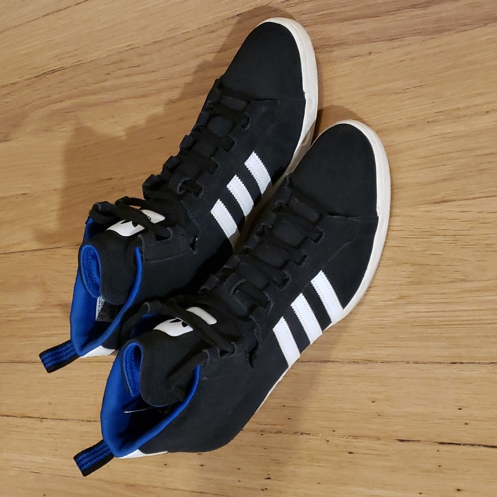 {Adidas} Black & White Wedge Platform Sneakers-Sz. 10